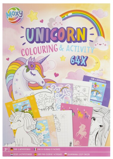 Grafix Colouring & Activity Book A4 Unicorn - 64 pages