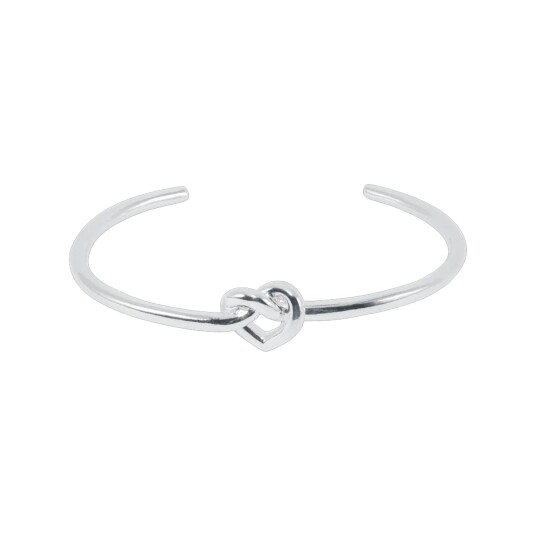 Jane Koenig Tied Heart Armring Medium - Silver - M