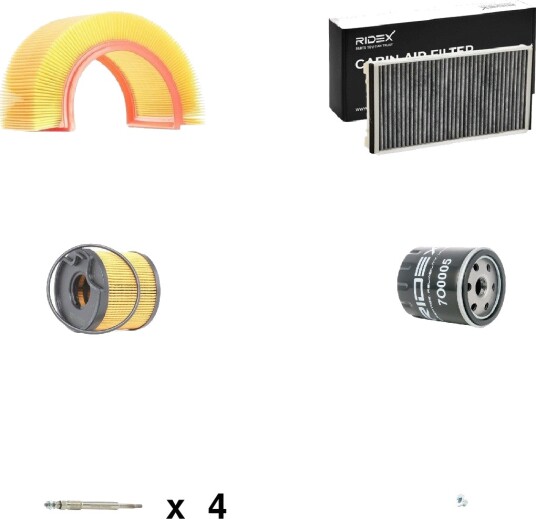 Servicepakke RIDEX 4682P21925 Servicepakke RIDEX 4682P21925