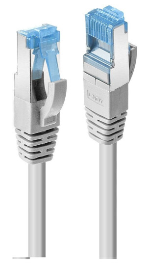 LINDY S/FTP PatchCord Cat6a. LSOH. CU. Grey. 5.0m Factory Sealed LINDY S/FTP PatchCord Cat6a. LSOH. CU. Grey. 5.0m Factory Sealed