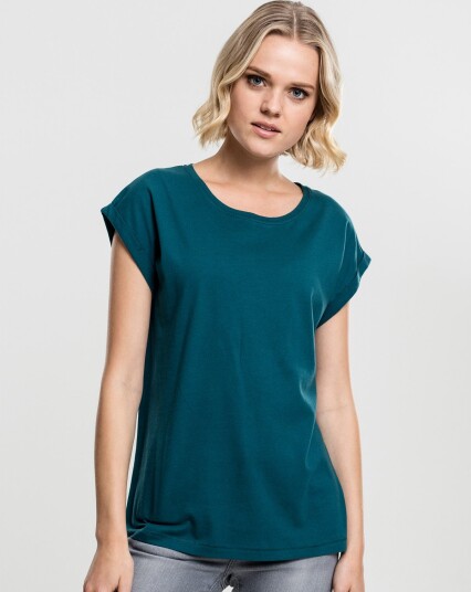 Urban Classics Women's Thirt med ekstra skuldre Grønn