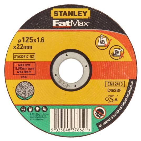Stanley Kappeskive stein 125mm sta32617