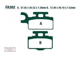 Bremseklosser EBC Brakes FA302TT