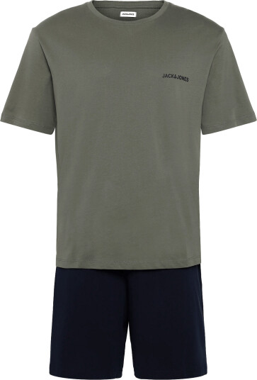 Jack & Jones Jaceverest Ss Tee And Shorts Set W Khaki green XL