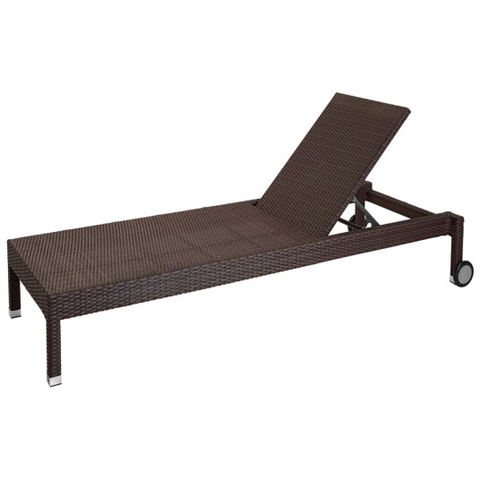 VEGA Solseng Metropolitan; 202x83.5x34 cm (LxBxH); Sete Mørk gråbrun/taupe, Ramme Mørk gråbrun/taupe