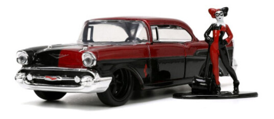 DC Comics Hollywood Rides 1:32 Harley Quinn med 1957 Chevy Bel Air