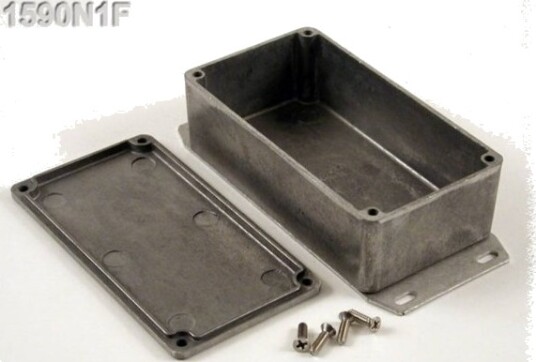 Hammond Electronics 1590N1FBK 121,1 × 66 × 39,3 mm Aluminium Svart Kabinett
