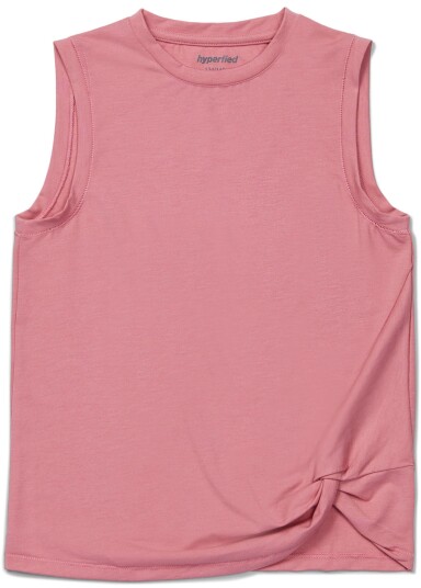 Hyperfied Jersey Knot Tank Top Blush 158-164