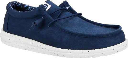 Hey Dude Wally Stretch Canvas Navy 43