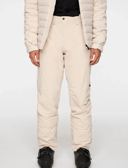 J. Lindeberg Alta Suspender Pants - Cream - XXL