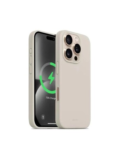 CRONG Color Cover Magnetic   iPhone 16 Pro MagSafe Case Stone Beige