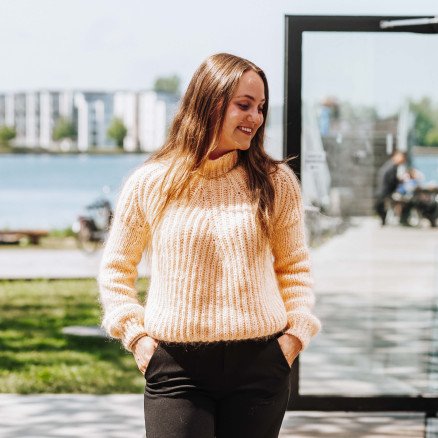 Weaping Willow Sweater av Rito Krea Sweater Strikkeoppskrift Str S XL