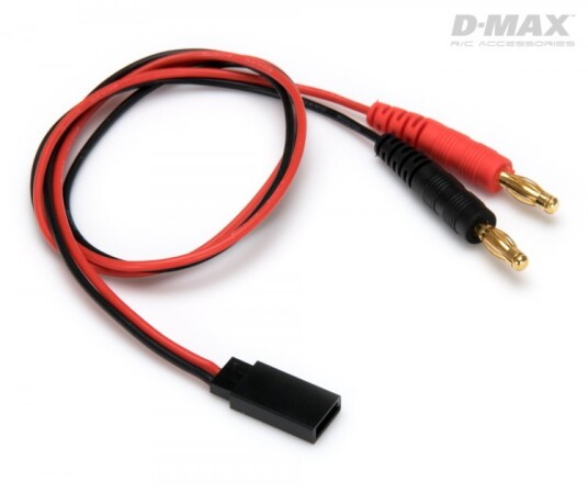 DynoMAX 9685 Charge Lead Futaba RX with 4mm Banana Connectors