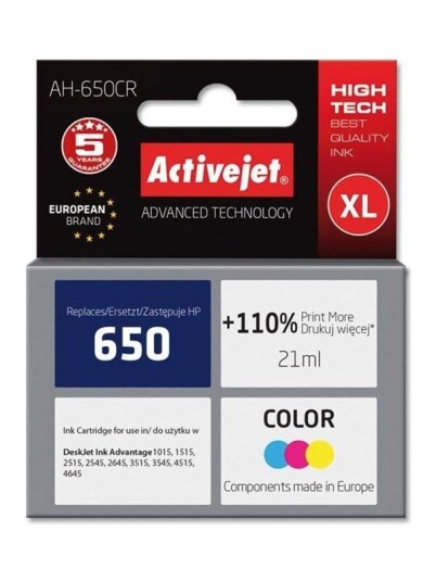 ActiveJet AH-650CR Premium - Blekkpatron Colour (cyan, magenta, yellow)