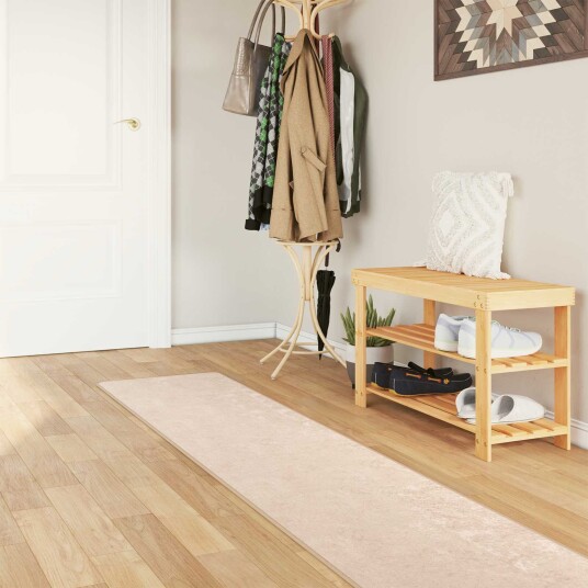  Teppe Runner MARSA Krem 50 x 300 cm Polyester og PVC