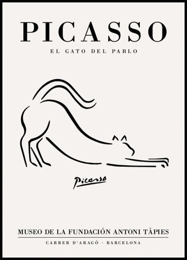 Pablo Picasso El Gato Plakat Plakat / 21x30cm Pablo Picasso El Gato Plakat Plakat / 21x30cm
