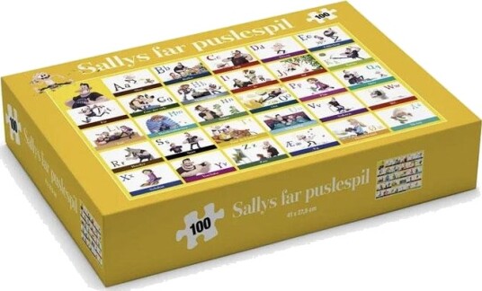 Carlsen Sallys Pappa Puslespill   100 Brikker   ABC