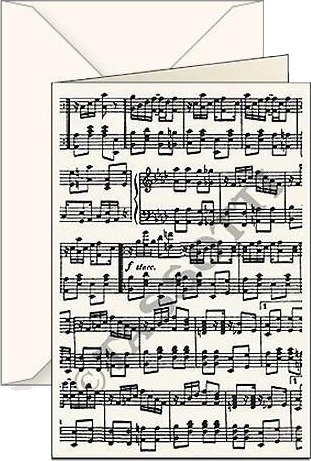 Tassotti Gratulasjonskort B6 + Konvolutt Music Tassotti Gratulasjonskort B6 + Konvolutt Music
