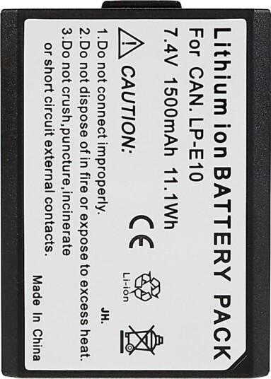 Kamerabatteri til Canon 1000D/1100D/1200D/1300D/1500D/3000D