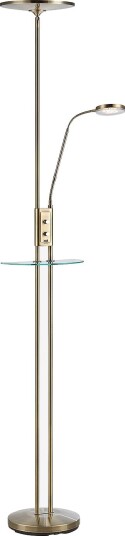 Markslöjd FRIEND Gulvlampe LED Antikk messing USB Gulvlamper