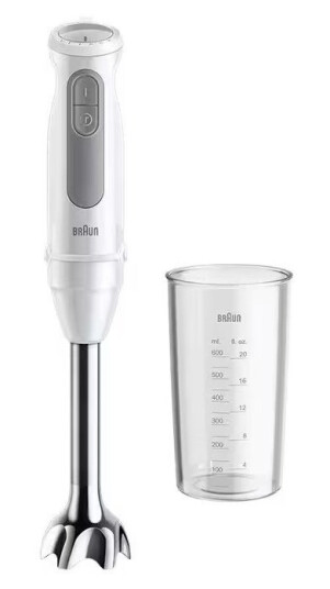 Braun MultiQuick 5 Stavmikser 1000W Hvit Braun MultiQuick 5 Stavmikser 1000W Hvit