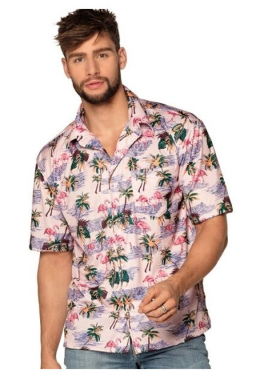 Boland Traciks Flamingo Hawaii Skjorte BO52171 Boland Traciks Flamingo Hawaii Skjorte BO52171