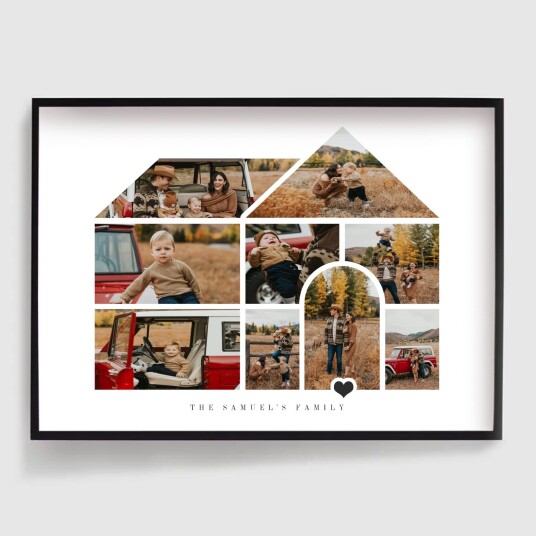 Namly Design Personalisert Plakat Husform 9 Bilder POSTERWLZJRC