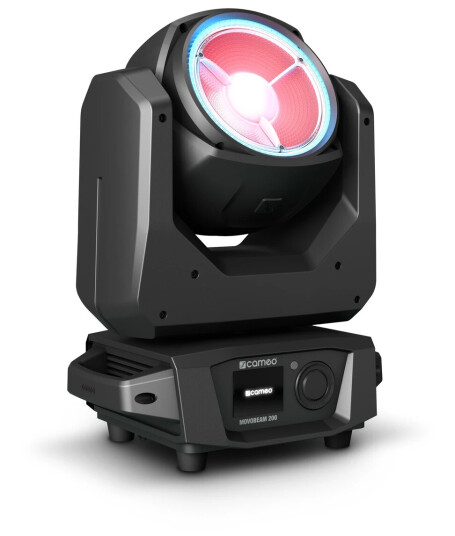 Cameo Movo Beam 200 - Endless Rotation Beam Moving Head With Led Ring