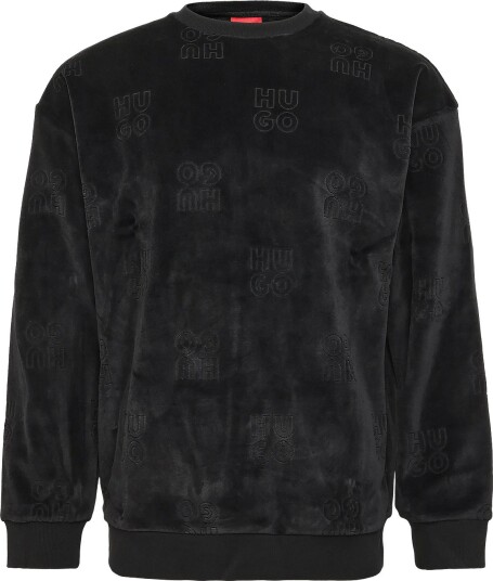 HUGO Veloro Sweatshirt - BLACK - L