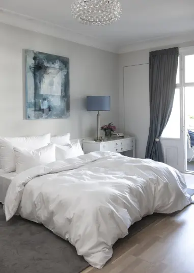 Borås Cotton Sengesett Cloud Optical White Størrelse: 140x200 Cm 1734920-07-591 1734920-04-36