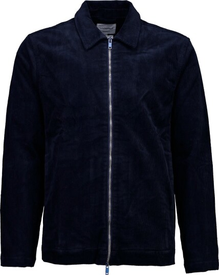 Lindbergh Superflex Corduroy Zip Through Over Navy XL