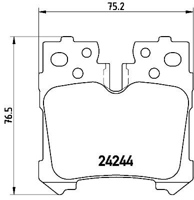 Bremseklosser BREMBO P 83 076