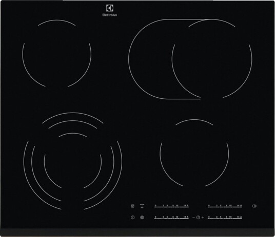 Electrolux HOC650F 60 cm Keramisk Platetopp med FishZone Svart