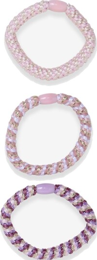 Mango Teen Pack Of 3 Combined Hair Ties PINK One Size