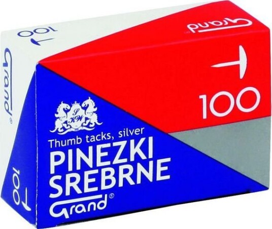 Staples Pinezki S100 Srebrne 100 Szt. Staples Pinezki S100 Srebrne 100 Szt.
