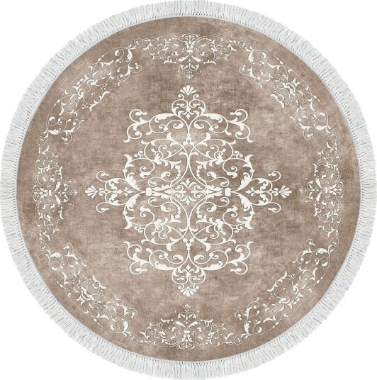 Alanur Home Matte 180 cm Rund - Beige