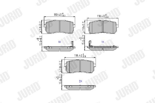 Bremseklosser JURID 572596J Bremseklosser JURID 572596J