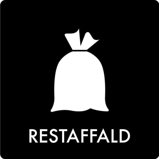 Piktogram Restaffald 12X12 Cm,Stk Piktogram Restaffald 12X12 Cm,Stk