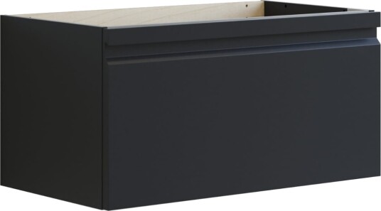Dansani Inzo Integrert Servantskap 1 Skuff B60 120xh40xd44cm Svart Gummi / 80cm