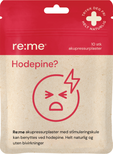 Re:me Hodepine Akupressurplaster 10 stk. Re:me Hodepine Akupressurplaster 10 stk.