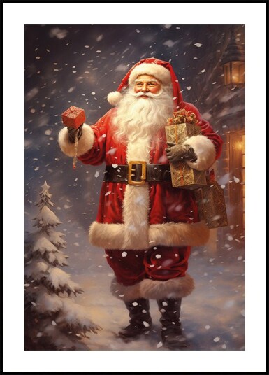 Santa Claus with Gifts plakat Plakat / 100x150cm Santa Claus with Gifts plakat Plakat / 100x150cm