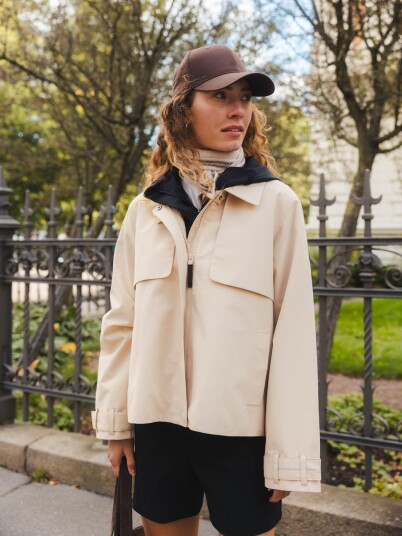 Twentyfour Mode Trench Jakke Beige 40