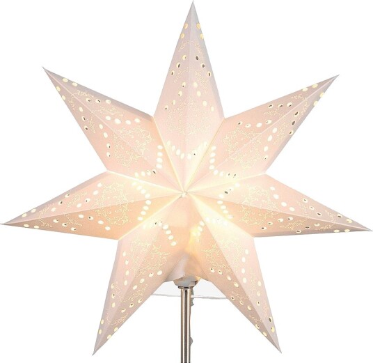 Star Trading   Stjerne Sensy 34cm   Hvit