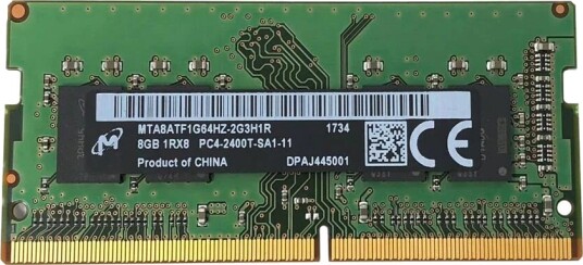 Micron 8GB DDR4 2400MHz CL17 SODIMM MTA8ATF1G64HZ 2G3H1R