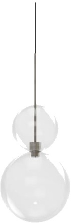 Karman Opium 2 Taklampe Transparent/ Halvblank Aluminium Karman Opium 2 Taklampe Transparent/ Halvblank Aluminium