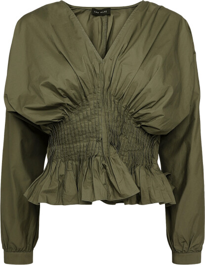 Copenhagen Muse Cmpoplin Blouse   Khaki green   XS