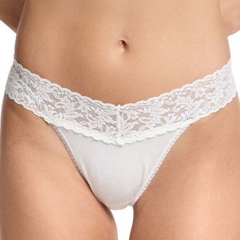 Hanky Panky Truser Supima Cotton Original Rise Thong Hvit One Size Dame