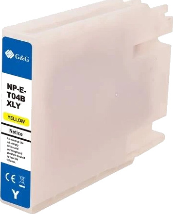 TB Blekkpatron T04B4 Gul Høykapasitet (54ml), erstatter Epson C13T04B440