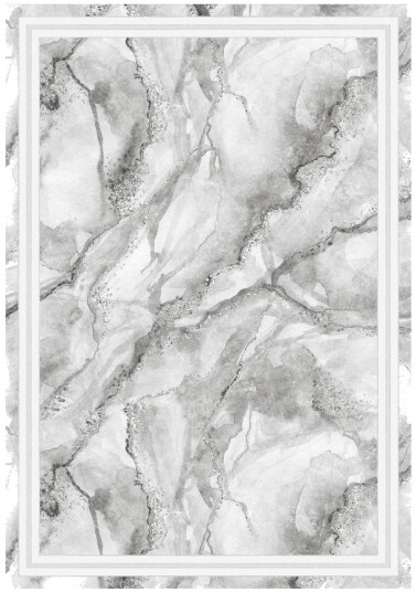 Wilton teppe Attika grå/hvit Størrelse: 160 x 230 cm
