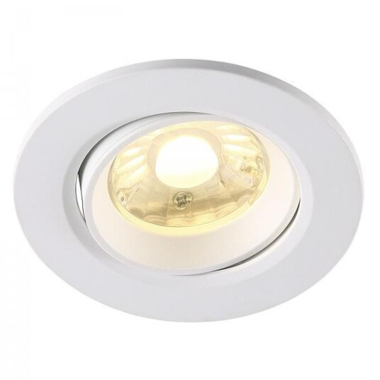 Roar lavtbyggende downlight utendørs 6,5W 3000 kelvin dimbar Hvit
